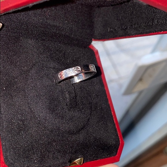 Cartier White Gold 18k Love Ring Wedding Band - Picture 4 of 11